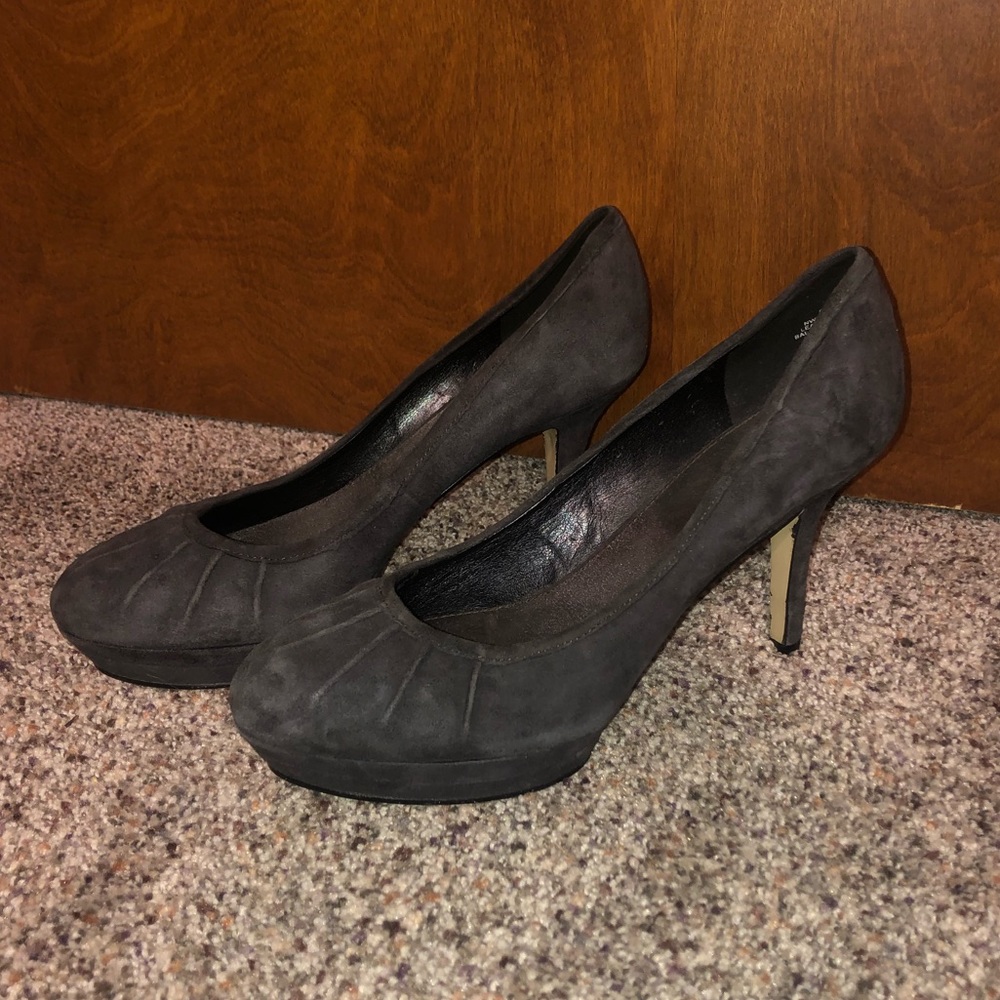 Nine West Black Velvet Heels